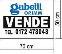 Cartello agenzia immobiliare VENDE - Pannelli alveolari serigrafati