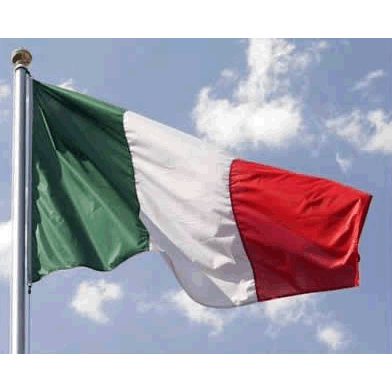 Bandiere Italia Nazionale Italiana 89x145 cm con Laccio per fissaggio senza ASTA 